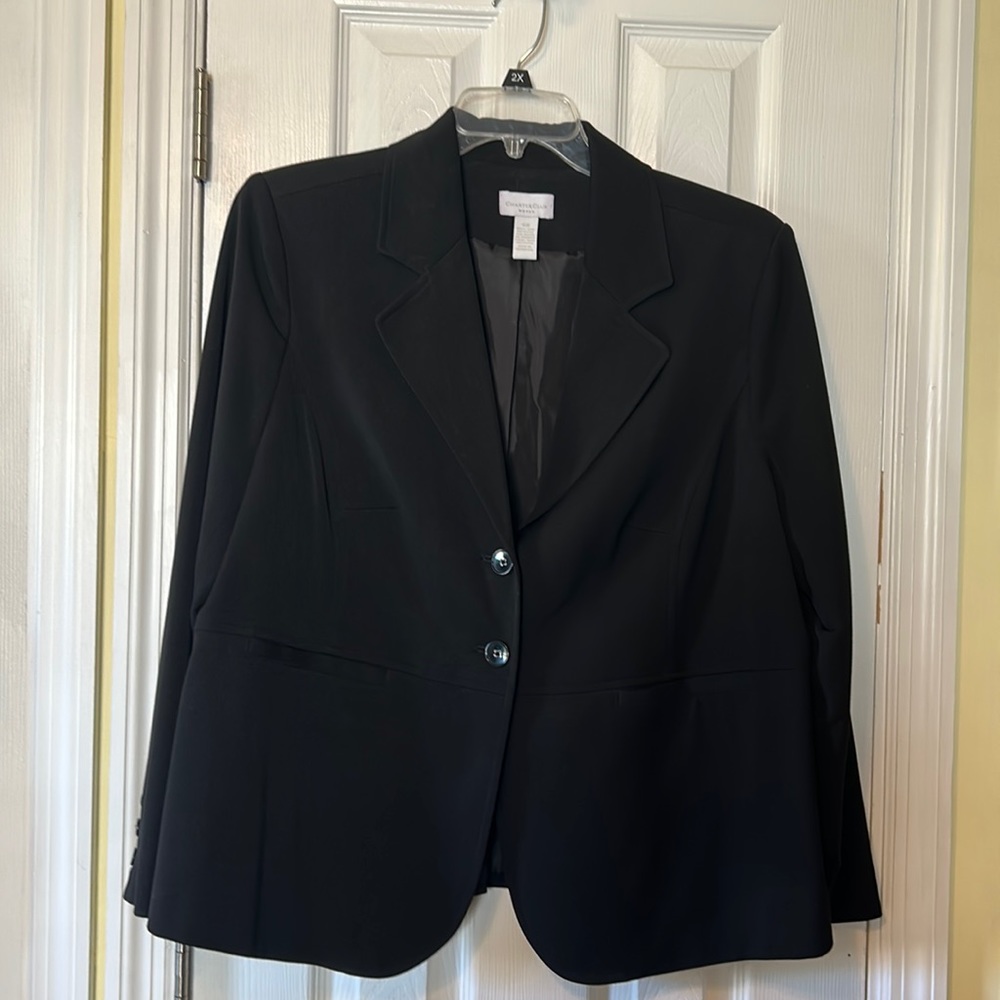 Black suit jacket